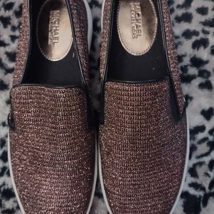 Rose Gold MK slip ons size 8m